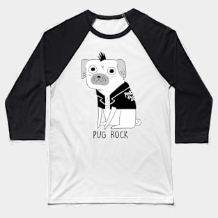 Pug Rock Baseball T-Shirt